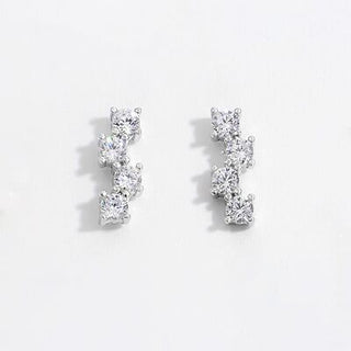 Shop 925 Sterling Silver Inlaid Zircon Stud Earrings Now On Klozey Store - Trendy U.S. Premium Women Apparel & Accessories And Be Up-To-Fashion!