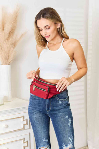 Shop Fame Triple Pocket Nylon Fanny Pack Now On Klozey Store - Trendy U.S. Premium Women Apparel & Accessories And Be Up-To-Fashion!