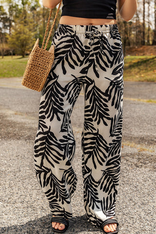 Shop Printed Drawstring Waist Pants with Pockets Now On Klozey Store - U.S. Fashion And Be Up-To-Fashion!