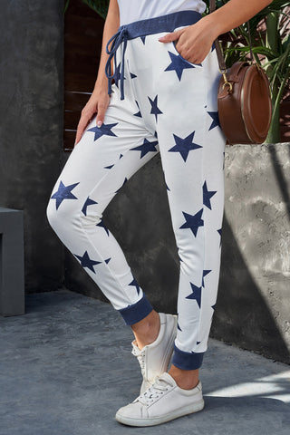 Shop Star Print Drawstring Detail Joggers Now On Klozey Store - U.S. Fashion And Be Up-To-Fashion!
