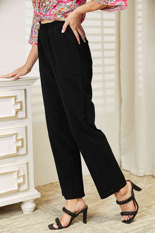 Shop Double Take Pull-On Pants with Pockets Now On Klozey Store - Trendy U.S. Premium Women Apparel & Accessories And Be Up-To-Fashion!