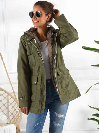 Shop Full Size Hooded Jacket with Detachable Liner (Three-Way Wear) Now On Klozey Store - Trendy U.S. Premium Women Apparel & Accessories And Be Up-To-Fashion!