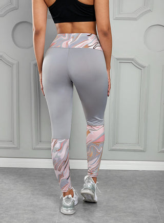 Shop Printed Wide Waistband Active Leggings Now On Klozey Store - Trendy U.S. Premium Women Apparel & Accessories And Be Up-To-Fashion!