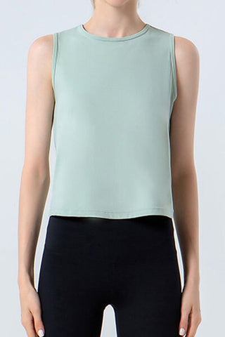 Shop Round Neck Active Tank Now On Klozey Store - Trendy U.S. Premium Women Apparel & Accessories And Be Up-To-Fashion!