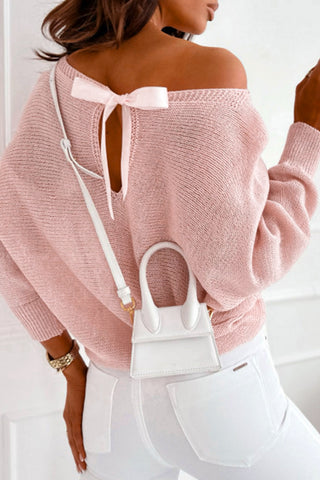 Shop Ribbed Boat Neck Sweater Now On Klozey Store - Trendy U.S. Premium Women Apparel & Accessories And Be Up-To-Fashion!