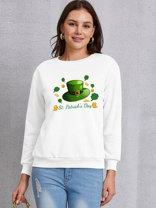 Shop ST. PATRICK'S DAY Round Neck Sweatshirt Now On Klozey Store - Trendy U.S. Premium Women Apparel & Accessories And Be Up-To-Fashion!