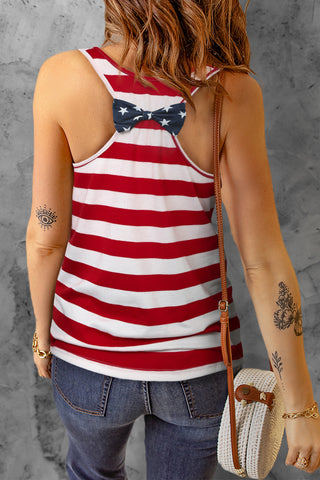 Shop Star and Stripe Scoop Neck Tank Now On Klozey Store - Trendy U.S. Premium Women Apparel & Accessories And Be Up-To-Fashion!