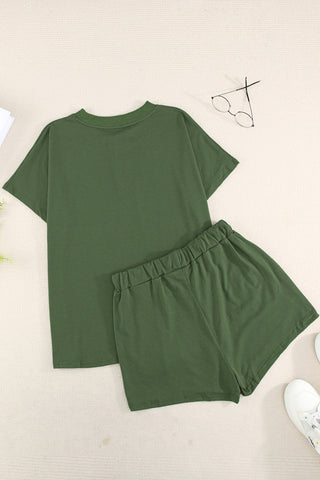 Shop Quarter Button Short Sleeve Top and Shorts Lounge Set Now On Klozey Store - Trendy U.S. Premium Women Apparel & Accessories And Be Up-To-Fashion!