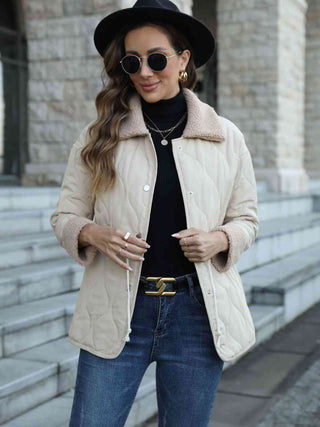 Shop Snap Down Collared Jacket Now On Klozey Store - Trendy U.S. Premium Women Apparel & Accessories And Be Up-To-Fashion!