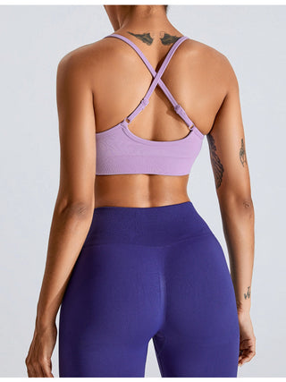 Shop Ruched Crisscross Active Bra Now On Klozey Store - Trendy U.S. Premium Women Apparel & Accessories And Be Up-To-Fashion!