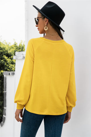 Shop Round Neck Raglan Sleeve Sweatshirt Now On Klozey Store - U.S. Fashion And Be Up-To-Fashion!