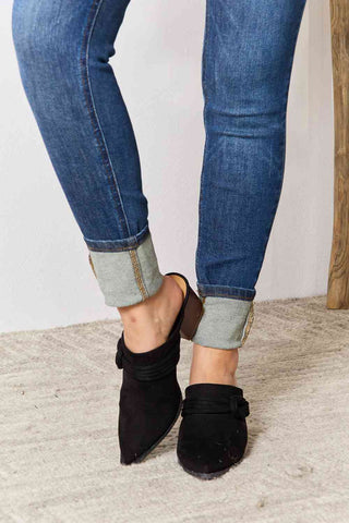 Shop East Lion Corp Pointed-Toe Braided Trim Mules Now On Klozey Store - Trendy U.S. Premium Women Apparel & Accessories And Be Up-To-Fashion!