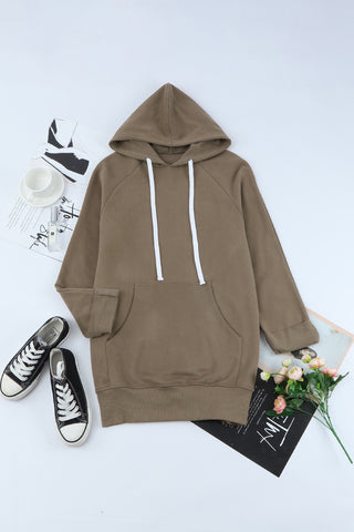 Shop Side Slit Raglan Sleeve Hoodie Now On Klozey Store - Trendy U.S. Premium Women Apparel & Accessories And Be Up-To-Fashion!