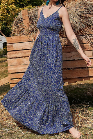 Shop Ditsy Floral Spaghetti Strap Maxi Dress Now On Klozey Store - U.S. Fashion And Be Up-To-Fashion!