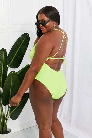 Shop Marina West Swim High Tide One-Piece in Lemon-Lime Now On Klozey Store - Trendy U.S. Premium Women Apparel & Accessories And Be Up-To-Fashion!