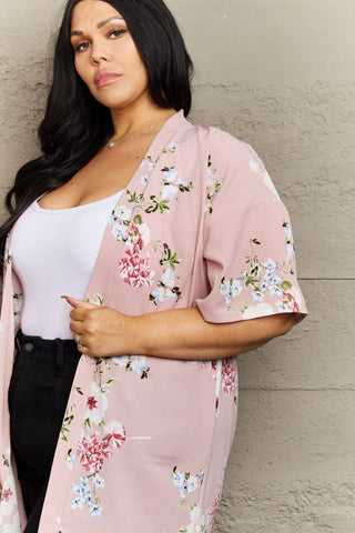 Shop Justin Taylor Aurora Rose Floral Kimono Now On Klozey Store - Trendy U.S. Premium Women Apparel & Accessories And Be Up-To-Fashion!
