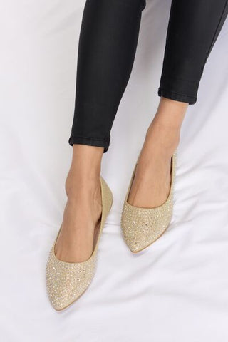 Shop Forever Link Rhinestone Point Toe Flat Slip-Ons Now On Klozey Store - Trendy U.S. Premium Women Apparel & Accessories And Be Up-To-Fashion!