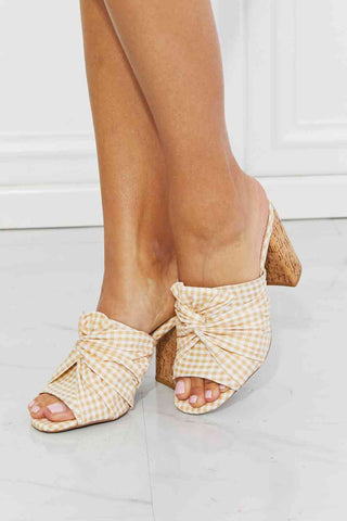 Shop Qupid Freshly Picked Twist Peep Toe Block Heel Mule Now On Klozey Store - Trendy U.S. Premium Women Apparel & Accessories And Be Up-To-Fashion!