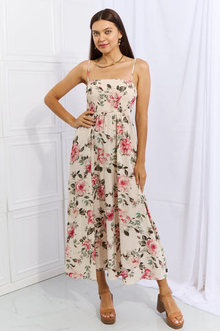 Shop OneTheLand Hold Me Tight Sleevless Floral Maxi Dress in Pink Now On Klozey Store - Trendy U.S. Premium Women Apparel & Accessories And Be Up-To-Fashion!