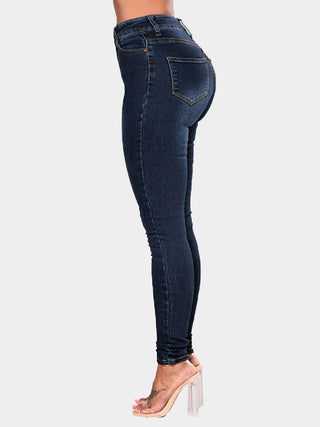 Shop Full Size Buttoned Long Jeans Now On Klozey Store - Trendy U.S. Premium Women Apparel & Accessories And Be Up-To-Fashion!