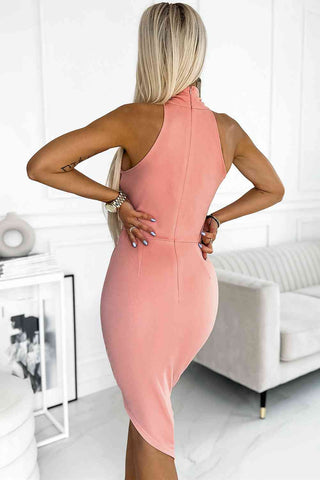 Shop Zip-Back Crisscross Asymmetrical Dress Now On Klozey Store - Trendy U.S. Premium Women Apparel & Accessories And Be Up-To-Fashion!