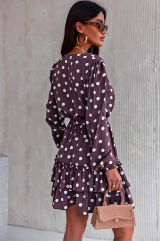 Shop Polka Dot Tie Waist Mini Dress Now On Klozey Store - U.S. Fashion And Be Up-To-Fashion!