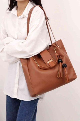 Shop 2-Piece PU Leather Bag Set Now On Klozey Store - Trendy U.S. Premium Women Apparel & Accessories And Be Up-To-Fashion!