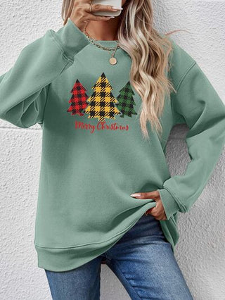 Shop MERRY CHRISTMAS Dropped Shoulder Sweatshirt Now On Klozey Store - U.S. Fashion And Be Up-To-Fashion!
