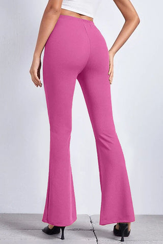 Shop High Rise Flare Pants Now On Klozey Store - Trendy U.S. Premium Women Apparel & Accessories And Be Up-To-Fashion!