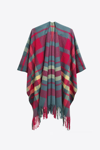 Shop Plaid Fringe Detail Polyester Scarf Now On Klozey Store - Trendy U.S. Premium Women Apparel & Accessories And Be Up-To-Fashion!