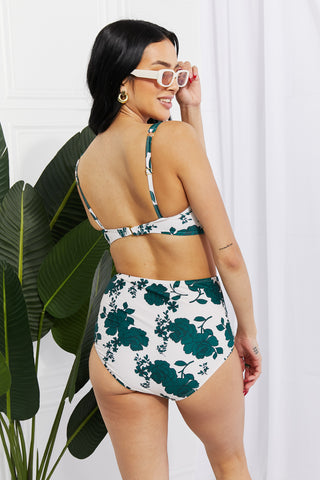 Shop Marina West Swim Take A Dip Twist High-Rise Bikini in Forest Now On Klozey Store - Trendy U.S. Premium Women Apparel & Accessories And Be Up-To-Fashion!