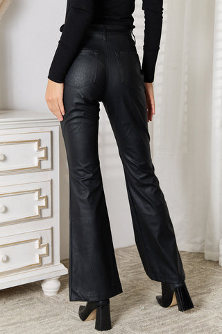 Shop Kancan Slit Flare Leg Pants Now On Klozey Store - Trendy U.S. Premium Women Apparel & Accessories And Be Up-To-Fashion!