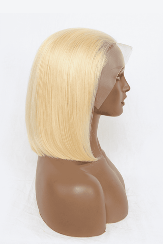 Shop 12" 160g #613 Lace Front Wigs Human Hair 150% Density Now On Klozey Store - Trendy U.S. Premium Women Apparel & Accessories And Be Up-To-Fashion!