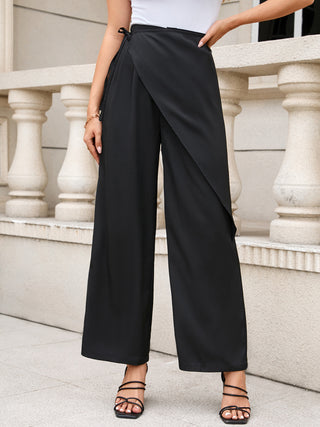 Shop Tied Wide Leg Pants Now On Klozey Store - Trendy U.S. Premium Women Apparel & Accessories And Be Up-To-Fashion!