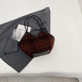 Shop Plaid Print Tote Bag Now On Klozey Store - Trendy U.S. Premium Women Apparel & Accessories And Be Up-To-Fashion!