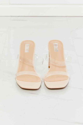 Shop MMShoes Walking On Air Transparent Double Band Heeled Sandal Now On Klozey Store - Trendy U.S. Premium Women Apparel & Accessories And Be Up-To-Fashion!
