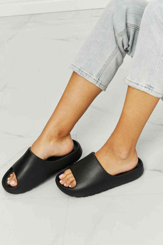 Shop NOOK JOI In My Comfort Zone Slides in Black Now On Klozey Store - Trendy U.S. Premium Women Apparel & Accessories And Be Up-To-Fashion!