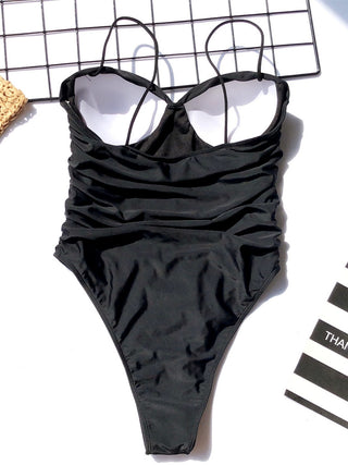 Shop Ruched Sweetheart Neck One-Piece Swimwear Now On Klozey Store - Trendy U.S. Premium Women Apparel & Accessories And Be Up-To-Fashion!