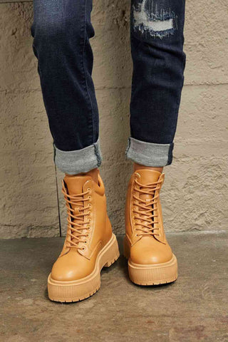 Shop East Lion Corp Platform Combat Boots Now On Klozey Store - Trendy U.S. Premium Women Apparel & Accessories And Be Up-To-Fashion!