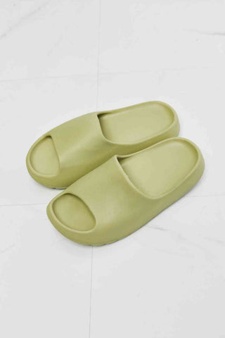 Shop NOOK JOI In My Comfort Zone Slides in Green Now On Klozey Store - Trendy U.S. Premium Women Apparel & Accessories And Be Up-To-Fashion!