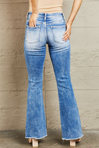 Shop BAYEAS Izzie Mid Rise Bootcut Jeans Now On Klozey Store - Trendy U.S. Premium Women Apparel & Accessories And Be Up-To-Fashion!