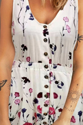 Shop Double Take Scoop Neck Buttoned Sleeveless Magic Dress with Pockets Now On Klozey Store - Trendy U.S. Premium Women Apparel & Accessories And Be Up-To-Fashion!