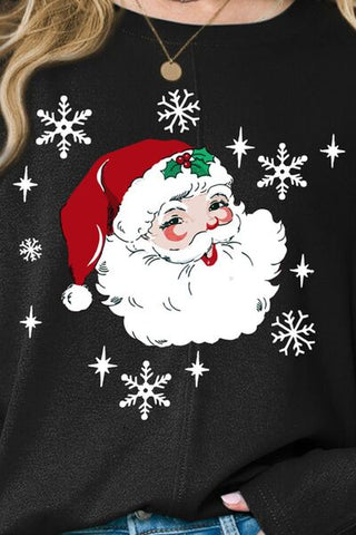 Shop Santa Graphic Round Neck Dropped Shoulder T-Shirt Now On Klozey Store - Trendy U.S. Premium Women Apparel & Accessories And Be Up-To-Fashion!
