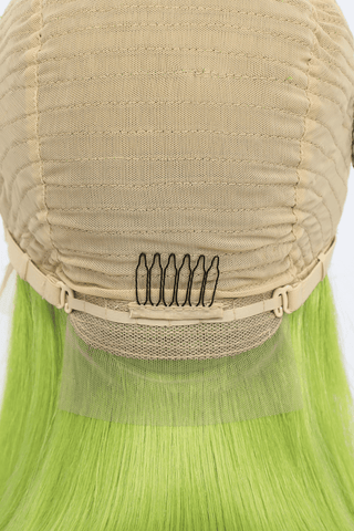 Shop 12" 140g Lace Front Wigs Human Hair in Lime 150% Density Now On Klozey Store - Trendy U.S. Premium Women Apparel & Accessories And Be Up-To-Fashion!