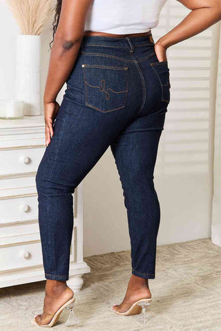 Shop Judy Blue Full Size High Waist Pocket Embroidered Skinny Jeans Now On Klozey Store - Trendy U.S. Premium Women Apparel & Accessories And Be Up-To-Fashion!