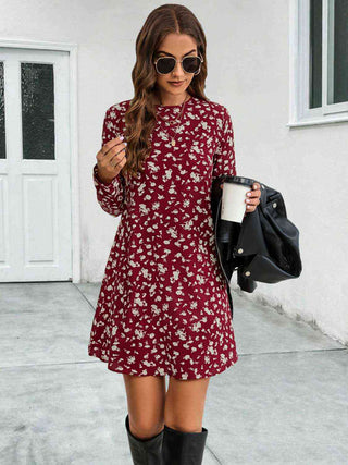 Shop Round Neck Long Sleeve Mini Dress Now On Klozey Store - Trendy U.S. Premium Women Apparel & Accessories And Be Up-To-Fashion!