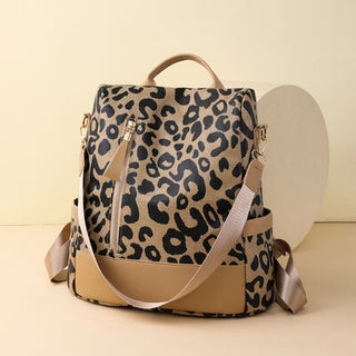 Shop Leopard PU Leather Backpack Bag Now On Klozey Store - Trendy U.S. Premium Women Apparel & Accessories And Be Up-To-Fashion!