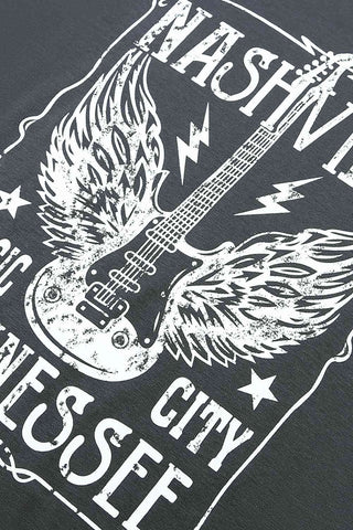Shop NASHVILLE MUSIC CITY TENNESSEE Graphic T-Shirt Now On Klozey Store - Trendy U.S. Premium Women Apparel & Accessories And Be Up-To-Fashion!