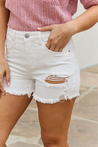 Shop RISEN Lily High Waisted Distressed Shorts Now On Klozey Store - Trendy U.S. Premium Women Apparel & Accessories And Be Up-To-Fashion!
