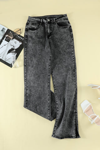 Shop Slit Flare Jeans Now On Klozey Store - U.S. Fashion And Be Up-To-Fashion!